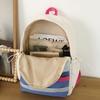 Schoolbagins Wind Japanese School Bag Large Capacity Korean Version Contrasting Color Versatile Girl Backpack High Value Student Backpack Female