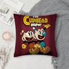 Cartoon C-Cupheads Pillow Case Square Double-Sided Printing Sofa Cushion Cover Pillowcase Bedroom Bedside