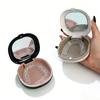 Portable Denture Retainer and Storage Case with Mirror. The Protective Film On the Mirror Surface Needs To Be Removed Before Use