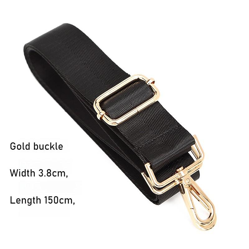 Fashion Black Nylon Shoulder Bag Strap Adjustable Replacement Detachable Belt for Women Men Messenger Bags Handle Handbag Belt