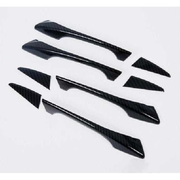8Pcs For Acura TLX 2015- Carbon Fiber Side Exterior Door Handle Bowl Trim