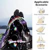 1PC Custom Name Music Dreams Space flannel blanket versatile,all-season throw suitable for the living room,bedroom,camping,travel,and gift
