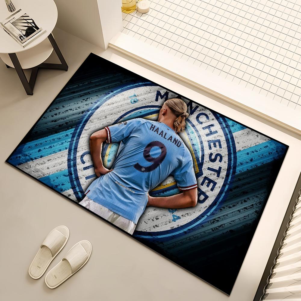 Football Erling Braut Haaland Small Carpet Bedside Kitchen Bath Living Home House Bedroom Floor Mat Doormat Rug Decoration