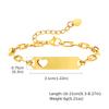 Custom Hollow Heart Bracelets for Women Girls,Anti Allergy Stainless Steel Bracelet,Personalized Name Birthday Jewelery Gift