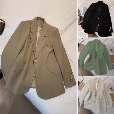 Women's Jacket Suit Casual Office Blazer Female Coat Lapel Collar Business Jacket for Work Party Outdoor