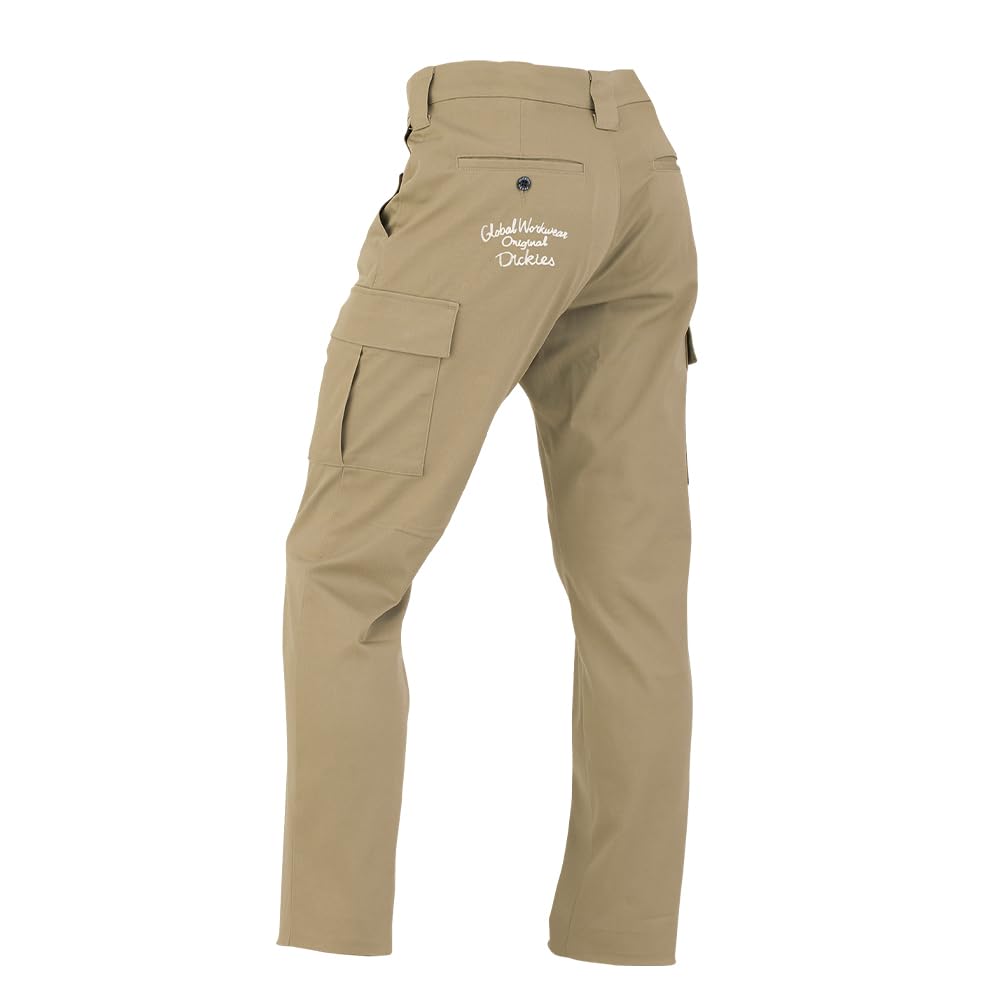 

Workle Dickies Old Style Cargo Pants, Embroidered, Stretch Fabric, Year-Round Casual Workwear, D-2875 (Size 14. Khaki, XXL)