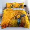 Klassische Bettbezug-Sets mit Blumenmuster, Blau und Gold, King-, Queen-, Full- und Twin-Doppelbettbezüge, Kissenbezüge, Bettwäsche-Set, 260 x 220 cm