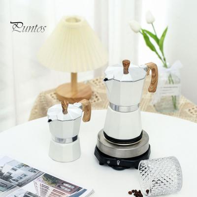 Moka Pot Espresso Maker Easy To Clean Stovetop Coffee Percolator Aluminum Italian Design Cuban Coffee Maker for Rich Flavor