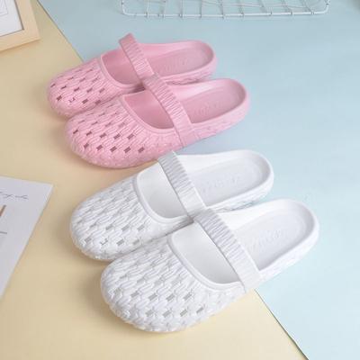 Baotou Cool Slippers for Women In Summer, Fashionable and Versatile, Suitable for Home and Household Use, Non Slip and Flat Bottom for External Wear