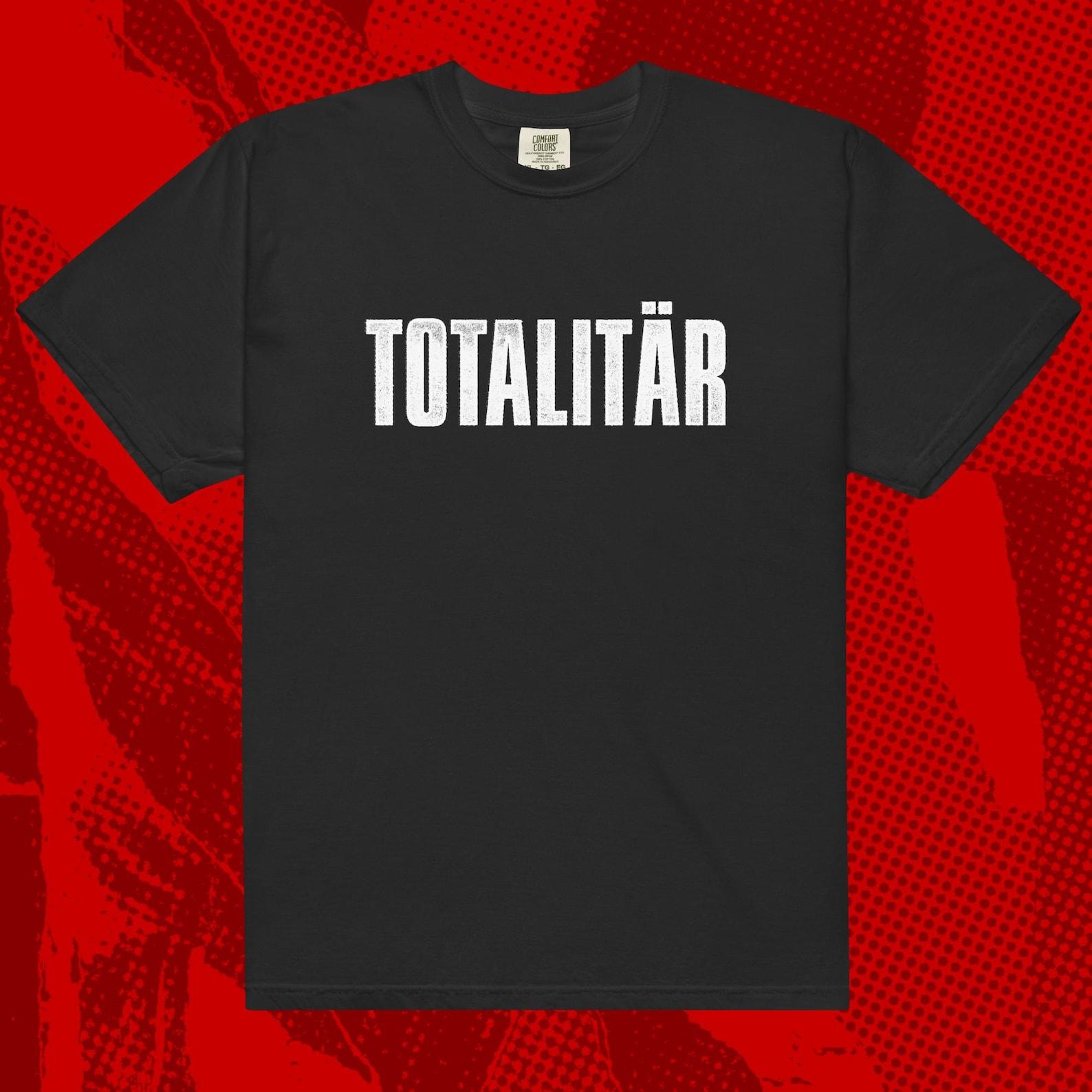 Totalitär Logo T-Shirt | Crust Hardcore Punk Discharge Tragedy Crass XL