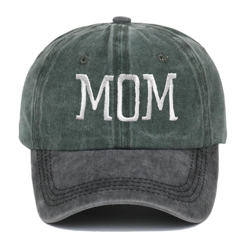 2pcs/set Retro Two-Tone Couple Mom Dad Baseball Cap Adjustable Washed Cotton Dad Hat Casual Baseball Hats For Man Women