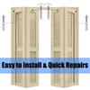 8Pcs Pivots Hinge Top Guide Wheel Spring Loaded Bifold Door Hardware Kits Bifold Closet Door Repair Kits Enduring