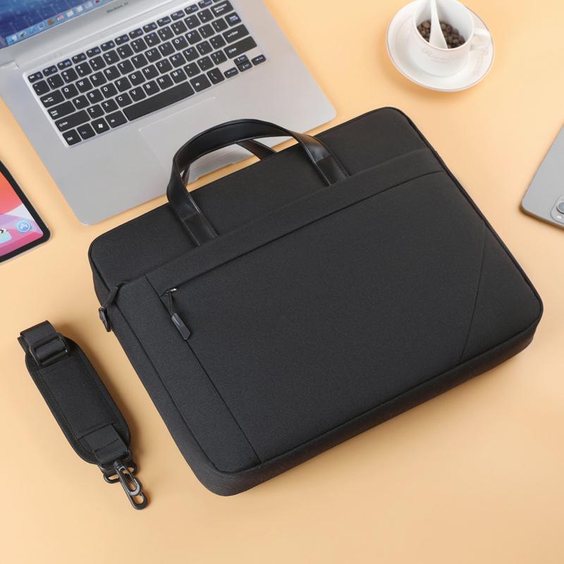 16-Inch Airbag Laptop Bag: Large Capacity, Thick Handheld Briefcase with Custom Logo