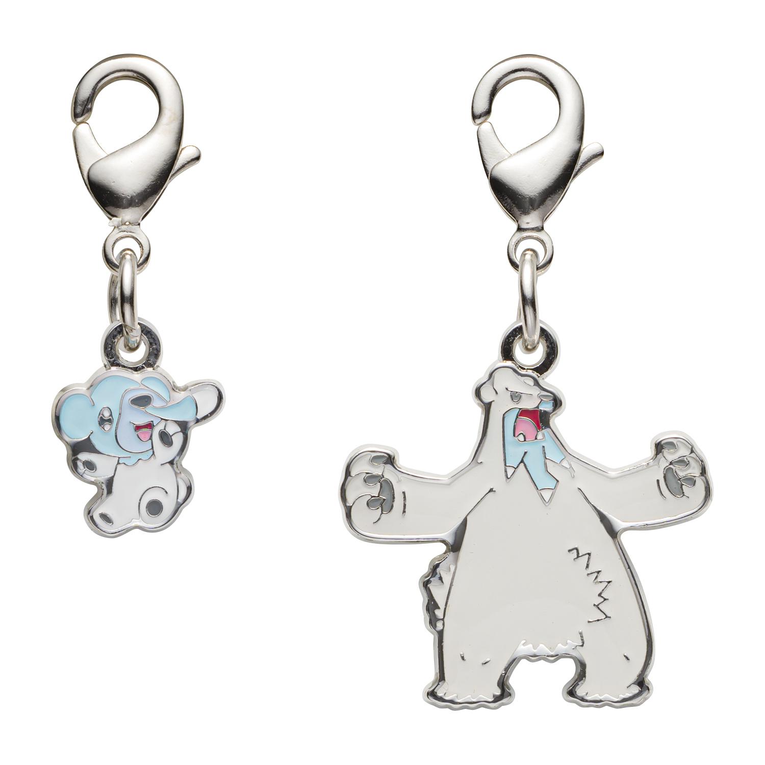 

[Pokemon] Pokemon Center National Pokedex Metal Charm #613 Cubchoo & #614 Beartic