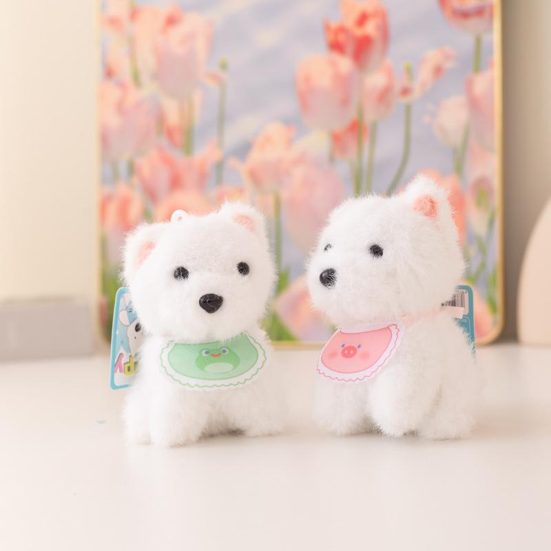 New Scribbled Puppy West Highland Bag Pendant Cute Doll Keychain To Send Girlfriend Gifts