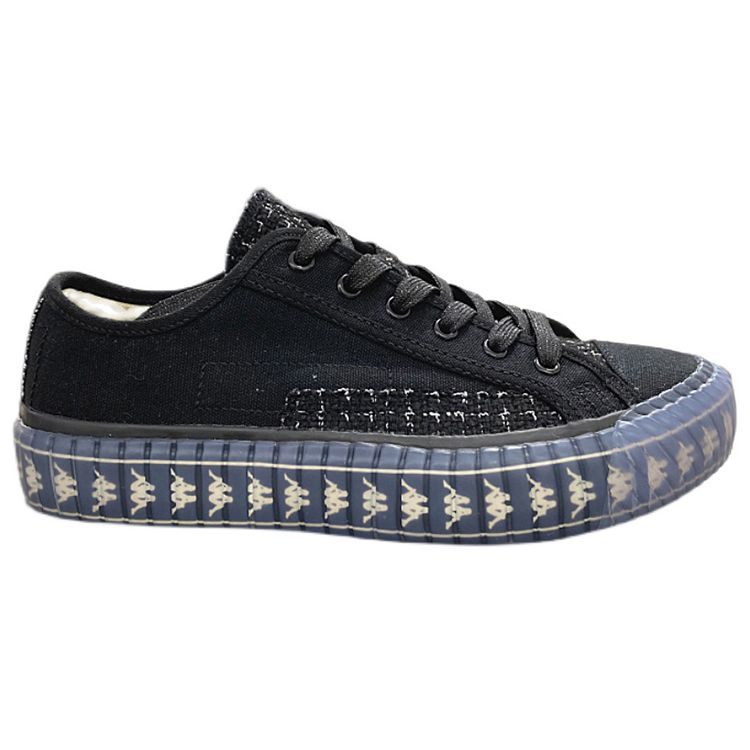 Kappa Comfortable Versatile Trendy Slip-Resistant Durable Low-Top Canvas Shoes Women sneaker Black K0B65VS07-990
