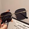 Fashion Rectangle Metal Frame Women Decorative Eyeglasses Stylish Accessory for Women Trendy Optical Glasses