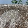 1/3 yardu 5mm Třásně Korálky Vyšívaná Šifonová Látka Svatba Oblečení Dětské Oblečení Módní Materiál na Oblečení