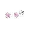 2PCS/Set Stainless Steel Heart Moon Earbone Stud Screw Ball Stud Earrings for Women Fashion Ear Tragus Cartilage Body Piercing