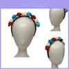 The Queen's 70th Platinum Jubilee Red White Blue Flower Hair Accessories Crown Celebrate In Style!