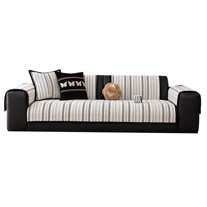 Neues Anti-Katzenkratz-Französisches Sofakissen, Universelles Rutschfestes Sitzkissen für Alle Jahreszeiten, Einfacher Sofabezug Abdeckung Tuch Handtuch