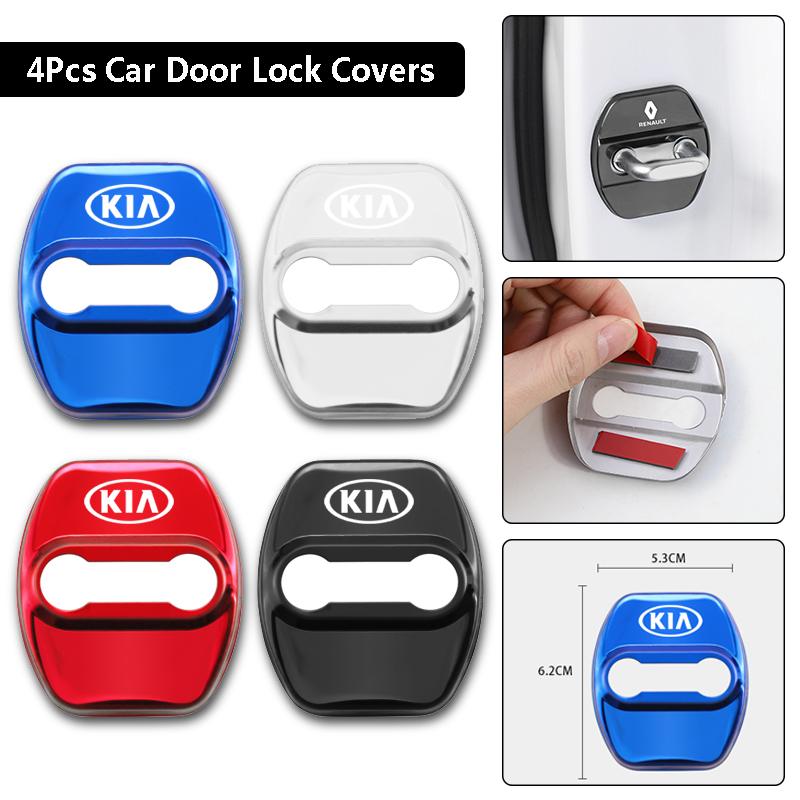 Car Door Lock Buckle Cover Metal Rust Proof Door Lock Cover Valve For KIA K9 Sportage Niro K5 Carnival EV6 EV9 EV3 K8 Stinger K4