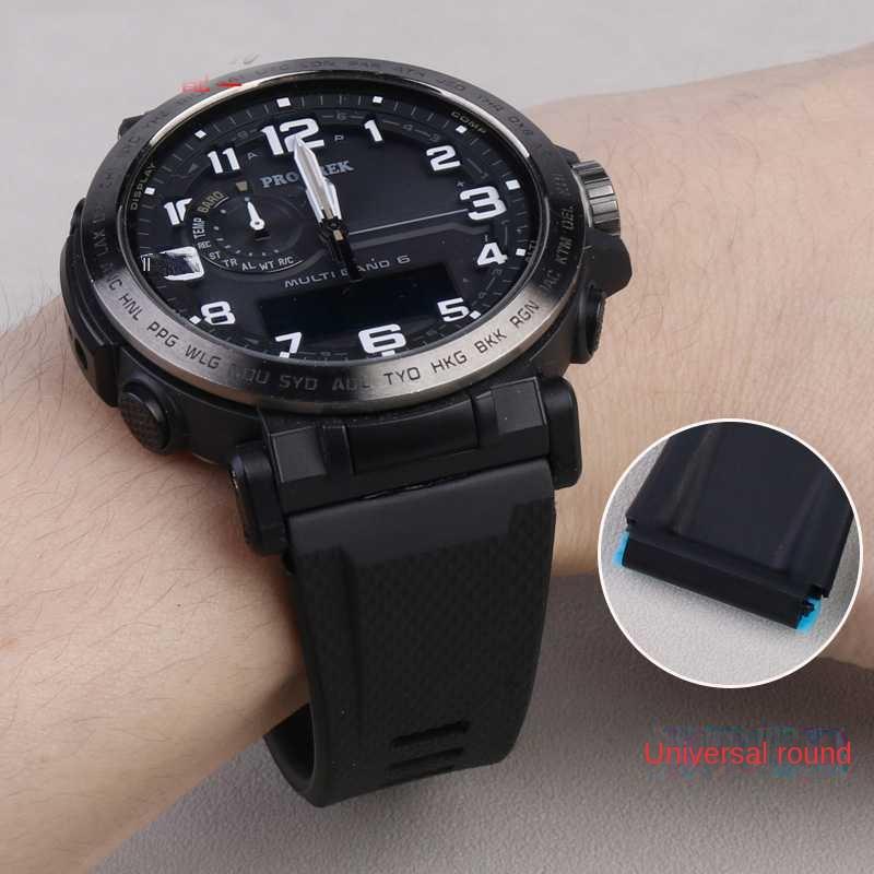 Gummiarmband für Casio G-SHOCK Achteckig GA 2000 GA-2000-1A2 PRG-600 Uhrband Wasserdichtes Silikon Sport Herren Armband Armband