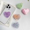 Epoxy Glitter Sequined Love Mobile Phone Airbag Bracket Retractable Wind Simple Niche Stable Carry