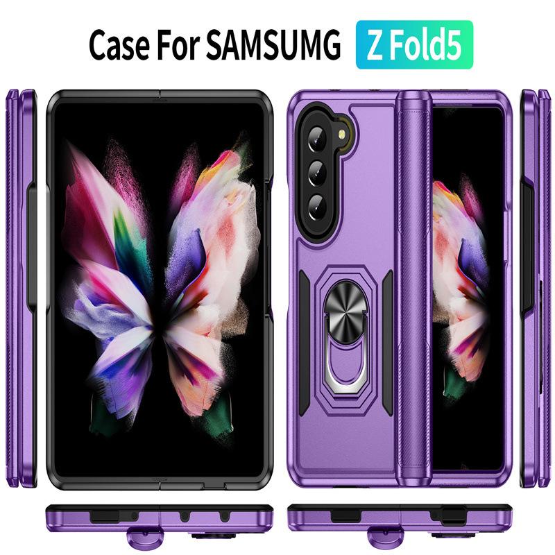 Suitable for Samsung Folding Machine Z Fold 5 Trailblazer with Ring ZFilp 6 Car Bracket Mobile Phone Case