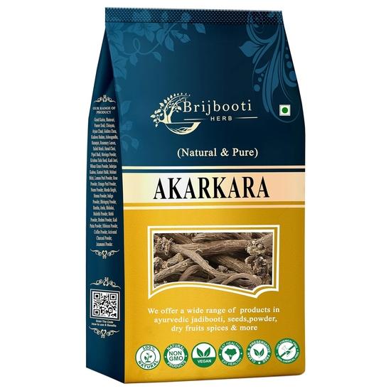 

BIRJU MAHAVIR BMKB ORGANIC AKARKARA/ANACYCLUS PYRETHRUM PELLITORY ROOT- 200 gm, Natural, (Model: BMKB-79) 200GM