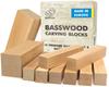BeaverCraft, BW10 Basswood Carving Block Set - Basswood for Wood Carving - Wood Blocks - Whittling Wood Carving - Whittling Wood for Carving