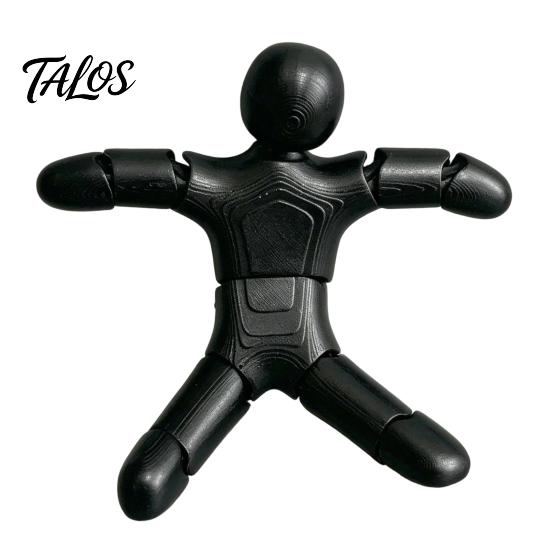 Desktop Decompression Toy 3D Printed Articulated Figure, Movable Joints Figurine, Compact Small Robot Desk for Kids Adults, Stress Relief Fidget Home