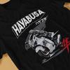 Cool Men's T Shirt Hayabusa Vintage Tees Short Sleeve Crewneck T-Shirt Cotton Short-Sleeved Motorcycle T-Shirt Oversize Tees