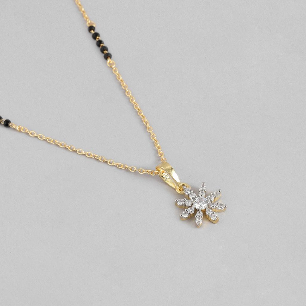 Abdesigns Diamond Mangalsutra, Gold Plated Indian Mangalsutra, Bollywood Actress Mangalsutra, Dainty American Diamond Mangalsutra