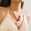 Shell Flower Pendant Necklace Ethnic Style Clavicle Chain Choker Neck Chain