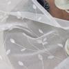 Tende Trasparenti con Stampa Floreale - Foulard in Voile Filtrante per Balcone, Finestra a Baia, Soggiorno, Divisorio e Privacy