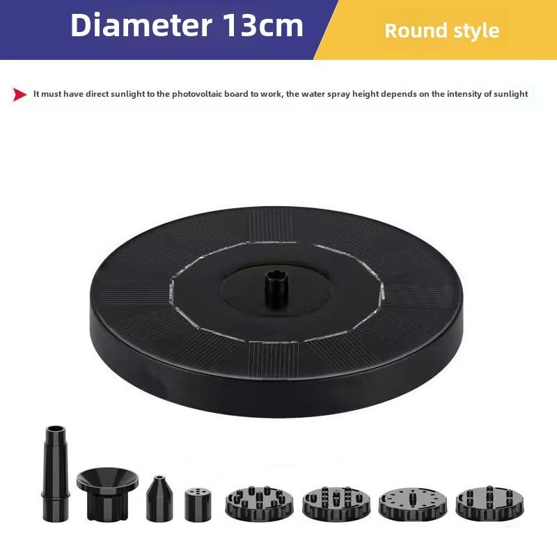 

Solar Water Fountain Pool Pond with Nozzle Waterfall Fountain Garden Supplies Decoration Outdoor Solar Powered Bird Baths