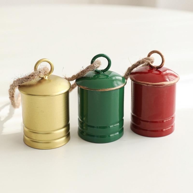 Iron Christmas Bell Holiday Decorations For Fireplaces Mantels Doorway Festival Tree Accent Party Supplies