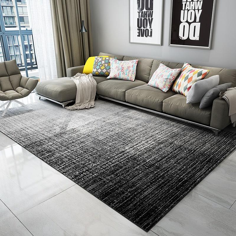 Simple Style Carpet Living Room Decoration Home Ins Bedroom Carpets Short Velvet Non-slip Washable Floor Mats Large Area Rug