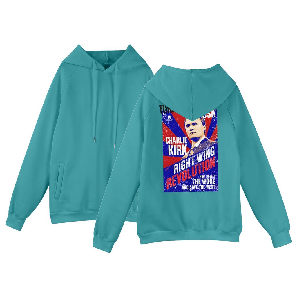 Men's Raglan Long Sleeve Hooded Sweatshirt