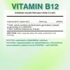 Vitamin B12 1000mcg Vegan, B12 Vitamin for Energy, Fatigue, Immune System, Vit B12 Gluten Free and GMO, Vitamin B12 Certified Pure Cyanocobalamin