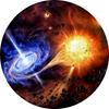 Space Circular Carpet Galaxy Nebula Planet Rug Living Room Bedroom Warm Wear-resistant Anti Slip Pad Home Decoration