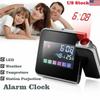 6 In 1 Creative Lcd Digital Projection Alarm Clock Thermometer Hygrometer Desktop Time Projector Led Back Light Nap Alarm