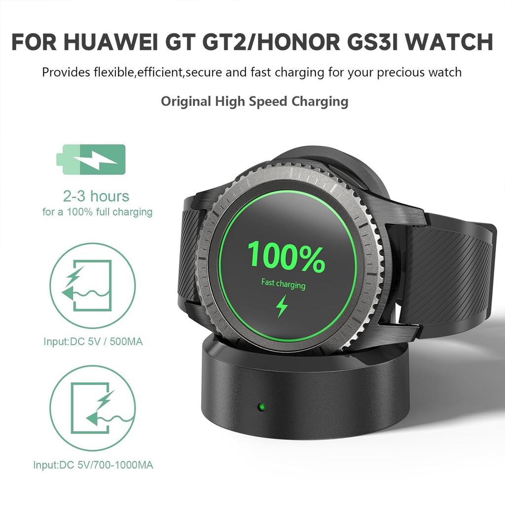 Wireless Fast Charger Base For Huawei GT 2e/2 Watch USB Charging cable For Honor watch GS3i /Watch2 42/46mm