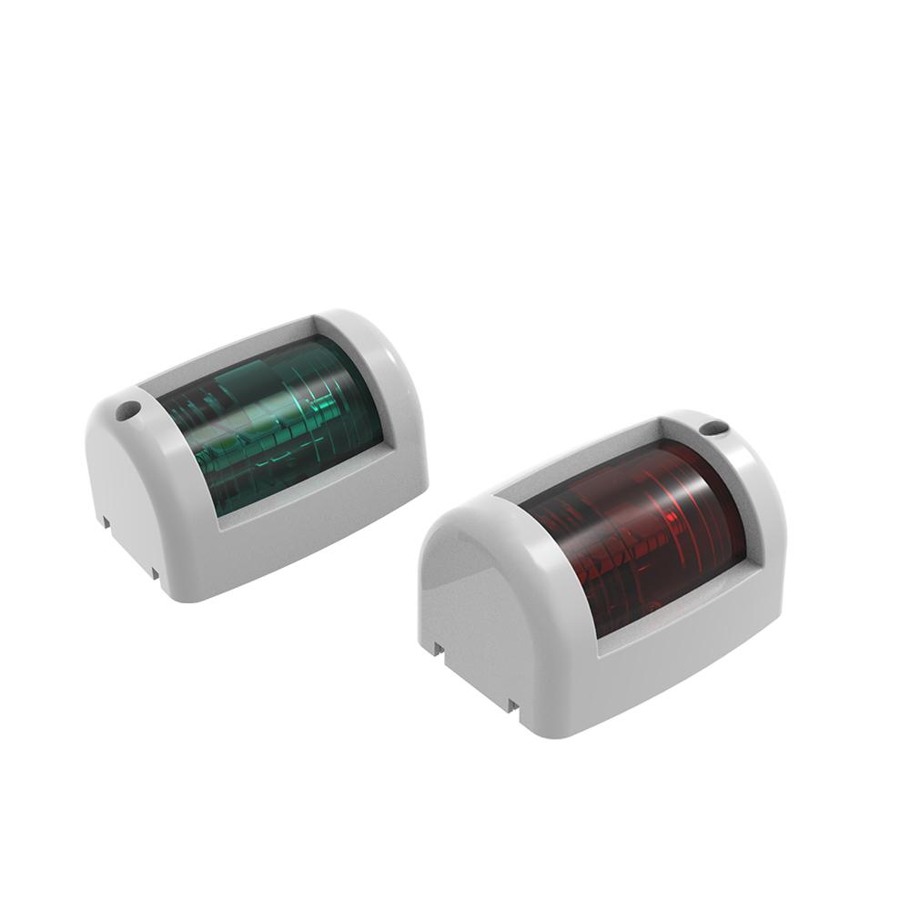 12V LED One Pair Waterproof Marine Yacht Navigation Lamp Plastic Red&Green Starboard and Port Boat Side Light