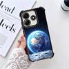 Earth Stars Space Universe Plating Phone Case For Xiaomi Redmi Note 14 15 Pro Plus 13 12 11 11S 11T 10 9S 9 5G Anti-Fall Airabag