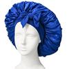 Extra Large Satin Bowknot Sleep Cap for Women's Hair Care