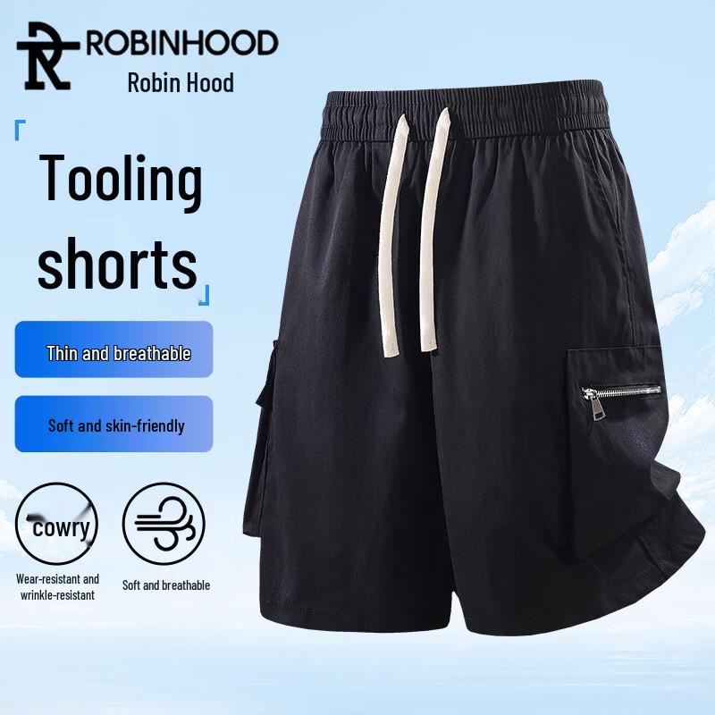 ROBINHOOD Men s Summer Ice Silk Quick Dry Casual Shorts L
