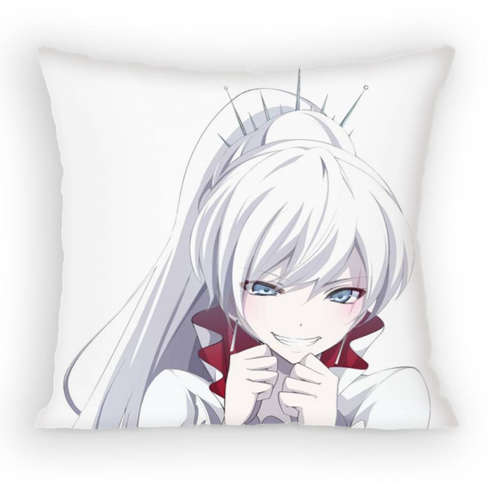 RWBY ICE Queendom Weiss Schnee Pillow Case Sofa Living Room for Bedroom Car Headboard Backrest Cushion Square Cushion Nap Time