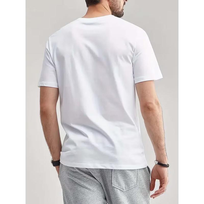 T-shirt da uomo a tema aviazione con stampa di aeroplano 737 - Maglietta casual traspirante con scollo rotondo adatta per l'uso quotidiano, lavabile in lavatrice, vestibilità regolare